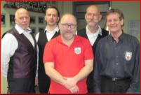 Teilnehmer v. l. Michael Rochlitz/WRW, Sven Remus/Lichtenberg, Andreas Lth/Borsigwalde, Ralf Pallasch/Pankow, Bernd Wiemann/WRW