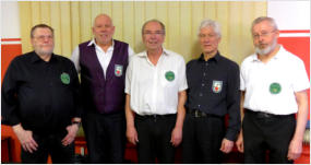 Teilnehmer v. l. Dieter Hermann BAB, Michael Rochlitz WRW, Hartmut Winko BAB, Thomas Fischer WRW, Bernhard Seelhorst BAB